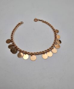 دستبند پولکی طلا کارتیر AJ6096