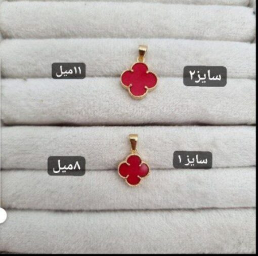 مدال طلا ونکلیف سنگ قرمز AJ6111