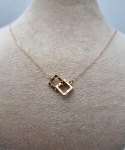 گردنبند طلا لوزی AJ6136