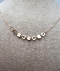 گردنبند پولکی طلا AJ6133