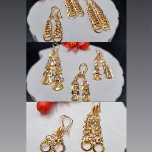 گوشواره طلا آویز AJ5322