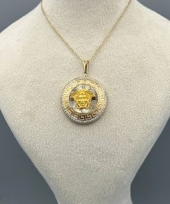AJ3805 مدال ورساچ طلانگین دار