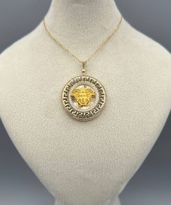 AJ3807 مدال ورساچ طلانگین دار خالی