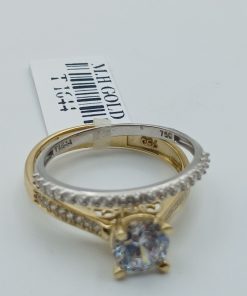 انگشتر سبک لوکس طلا ست طرح ساده AJ4310 (4)