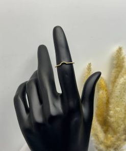 انگشتر سبک لوکس طلا طرح برامده AJ1481 (12)