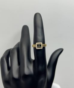 انگشتر سبک لوکس طلا طرح شنل AJ1438 (52)