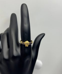 انگشتر سبک لوکس طلا طرح ورساچ AJ1415 (78)