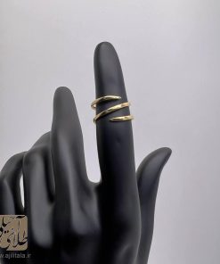 انگشتر طلا سبک طرح مینیمال AJ1081