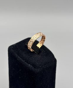 انگشتر طلا طرح قلب نگین دار AJ4057