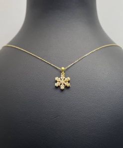 اویزگردنی تراشدارسبک طرح برف بزرگ AJ1518 (16)