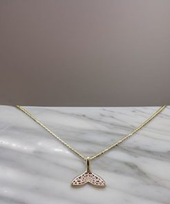 اویزگردنی طلاطرح بال نهنگ AJ1381