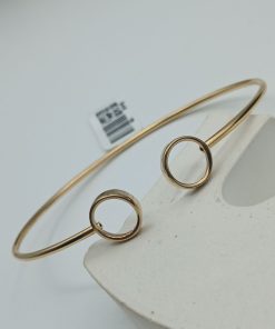 دستبند بنگل دایره طلا AJ4359 (1)