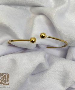 دستبند بنگل طلا گوی کوچک Aj1053