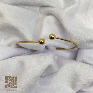 دستبند بنگل طلا گوی کوچک Aj1053