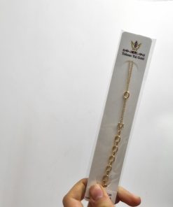 دستبند طلا سبک زنجیری AJ2664
