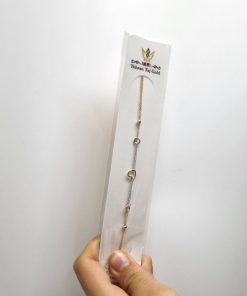 دستبند طلا سبک زنجیری AJ2697