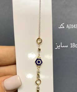 دستبند طلا سبک زنجیری AJ3142