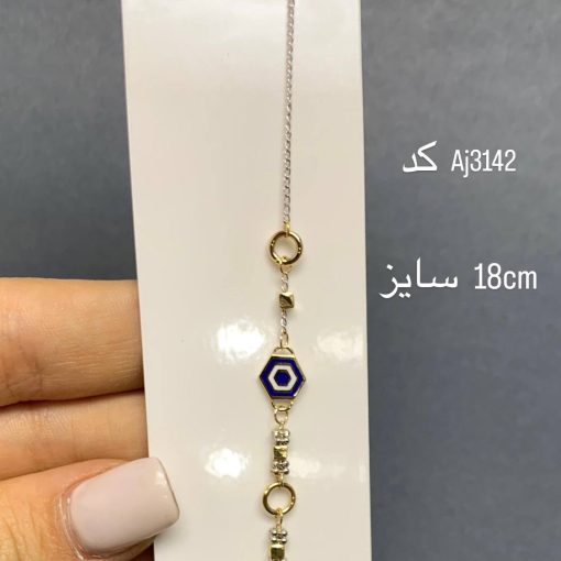 دستبند طلا سبک زنجیری AJ3142