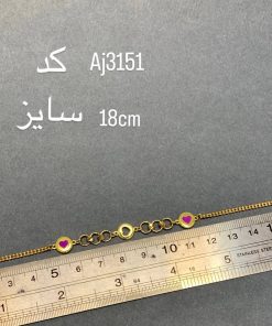 دستبند طلا سبک زنجیری AJ3151