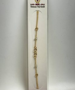 دستبند طلا سبک زنجیری AJ3169