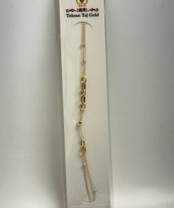 دستبند طلا سبک زنجیری AJ3183