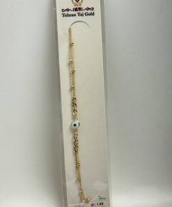 دستبند طلا سبک زنجیری AJ3187