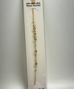 دستبند طلا سبک زنجیری AJ3188