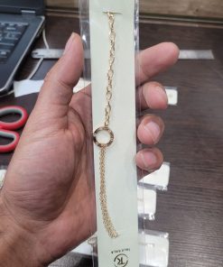 دستبند لوکس طلا پیچ قفل حلقه ای AJ2645