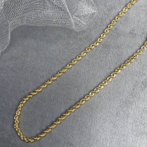 زنجیر طنابی طلا AJ3718