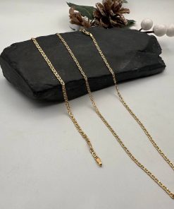 زنجیر و دستبند لنگری طلا AJ4588 (3)