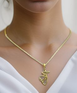 مدال آویز طلا رقص سما AJ1126