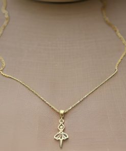 مدال آویز طلا رقصنده بالهAJ1125