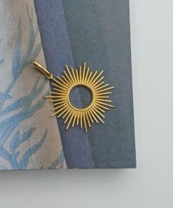 مدال طرح خورشید طلا AJ4364 (3)