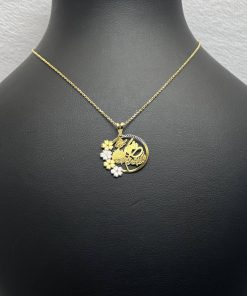 مدال وان یکاد طلا طرح گرد AJ1113