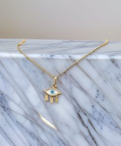 مدال چشم و نظر طلا AJ1822