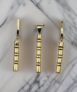 نیم ست ریخته طلا طرح مدرن AJ3681