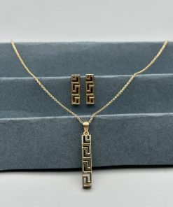نیم ست ریخته طلا طرح ورساچ AJ3683