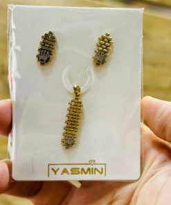 نیم ست ریخته طلاطرح آجوری AJ2909
