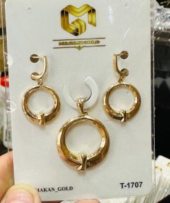 نیم ست ریخته طلاطرح کارتیر گرد AJ2917