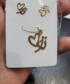 نیم ست طلا تو قلبت AJ2619