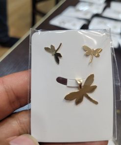 نیم ست طلا سنجاقک AJ2613