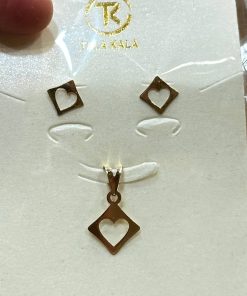 نیم ست طلا لاکچری AJ2174