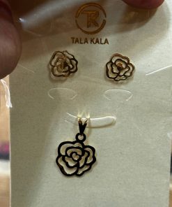 نیم ست طلا لاکچری AJ2178