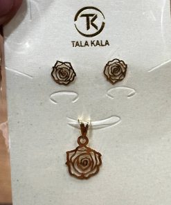 نیم ست طلا لاکچری AJ2184