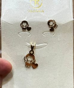 نیم ست طلا لاکچری AJ2189