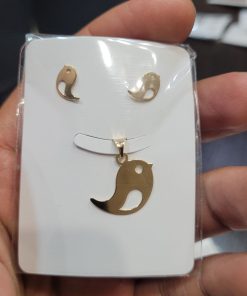 نیم ست طلا گنجشک AJ2609