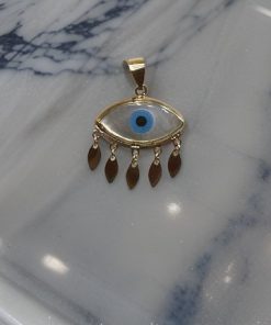 چشم نظرطلا طرح لوزی AJ3071