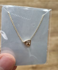 گردن بند طلا لاکچری طرح سولیتر AJ2112