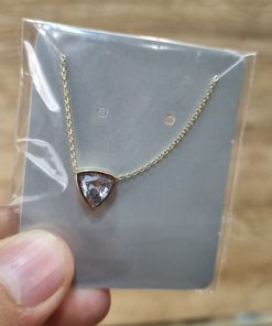 گردن بند طلا لاکچری طرح سولیتر AJ2113