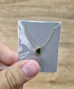 گردن بند طلا لاکچری طرح سولیتر AJ2115